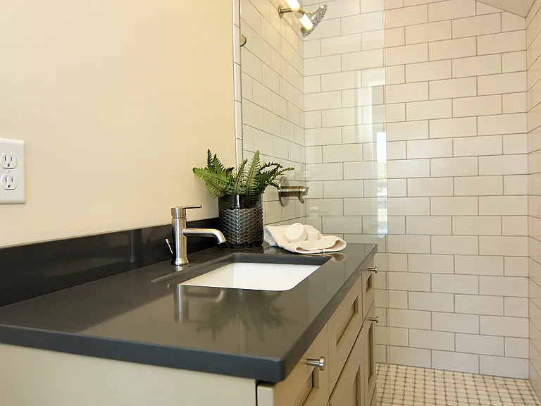 3rd floor full bathroom with walk in shower