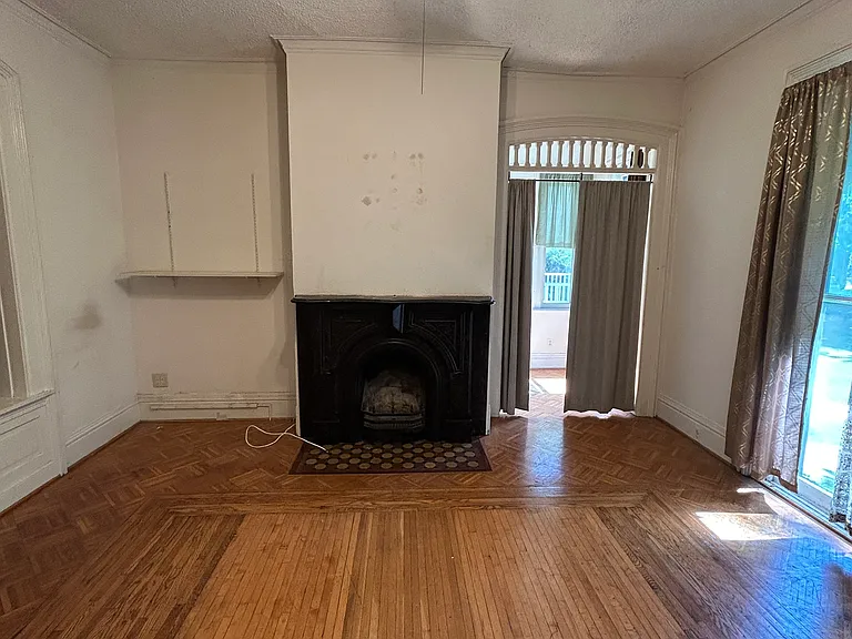 Living room fireplace