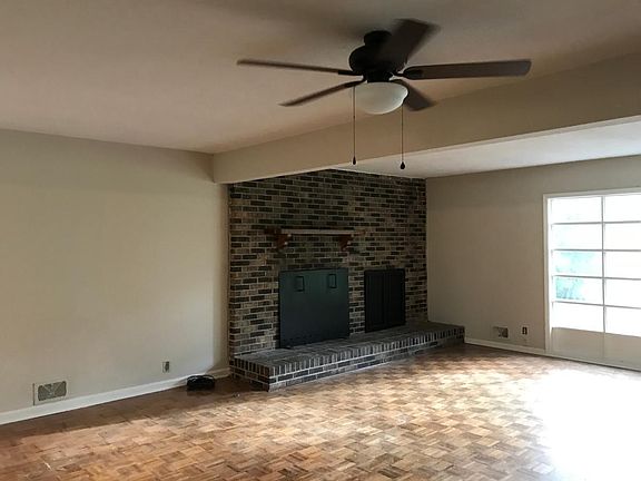 Large living room with fireplace