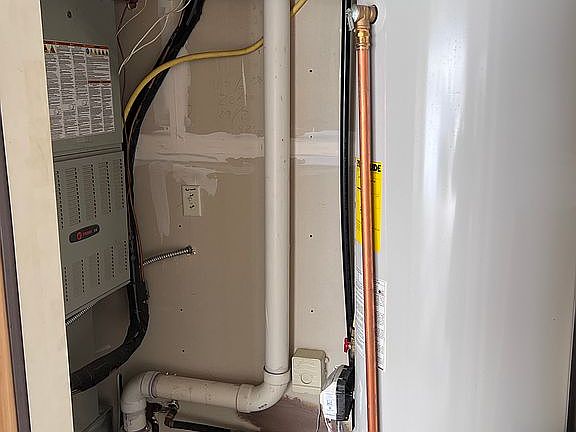 Utility closet in garage