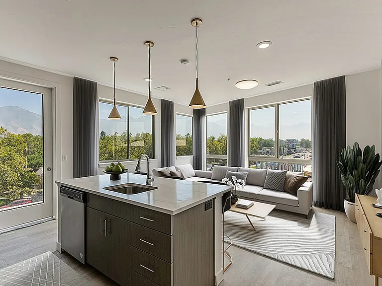 Kitchen and Living Room