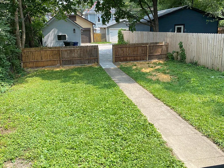 view from back door