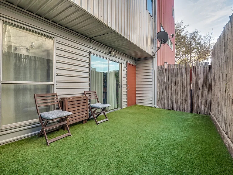 small private back yard