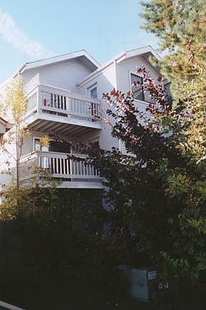 Back deck on greenspace