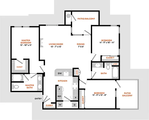 Floor plan Plan 3AR