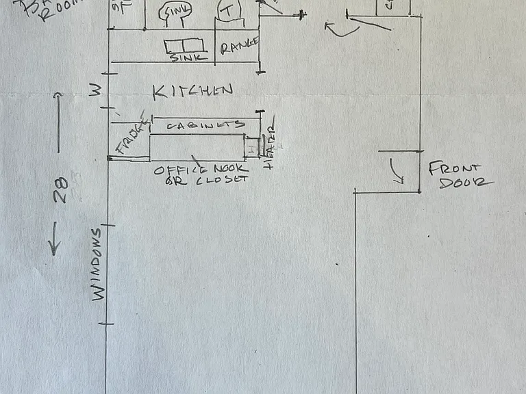 Not to Scale approximate floor plan