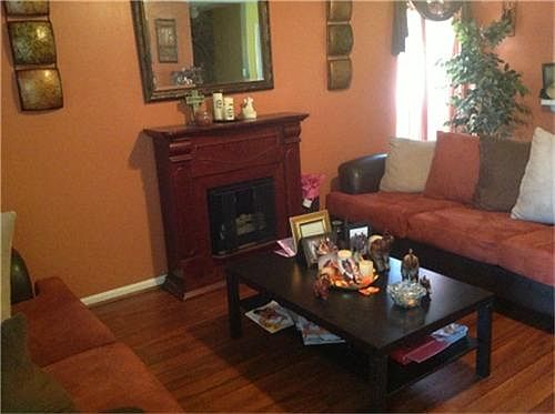 Spacious open living area from front door.