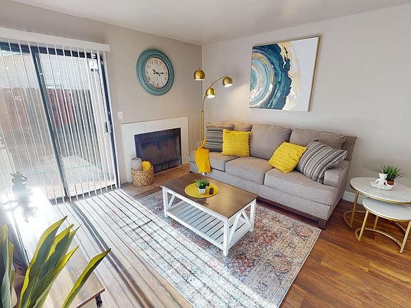 Brand new full size Couch, new blankets, Side Table, extra lighting, and brand new blinds