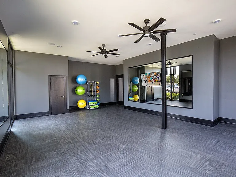 Fitness studio with yoga classes