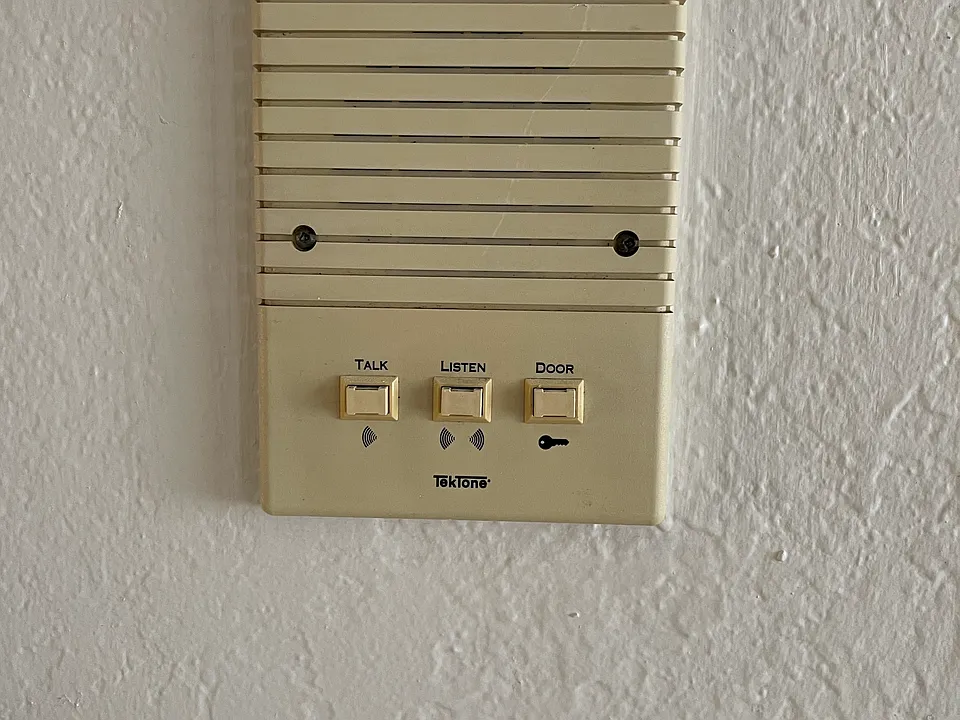 Security building, with intercom access.