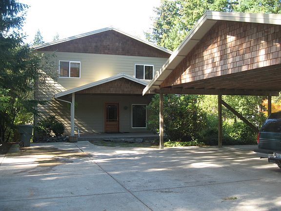 Front of house & carport