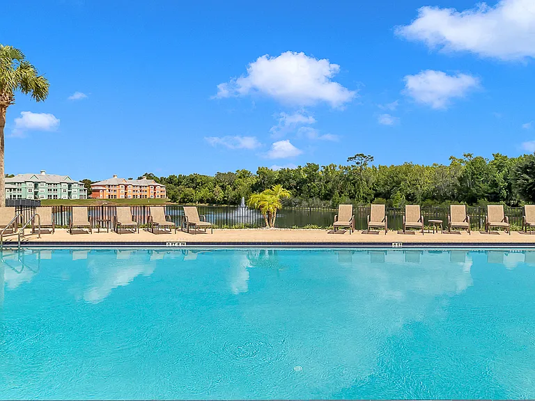 Swimming Pool Overlooking Lake