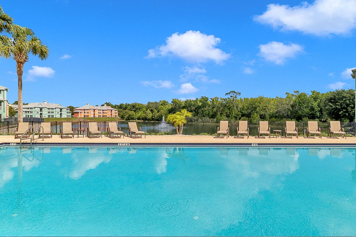 Swimming Pool Overlooking Lake