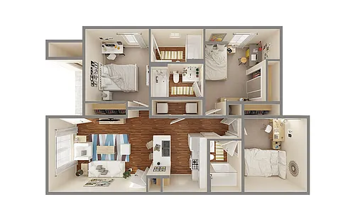 Floor plan 3x3 Premium