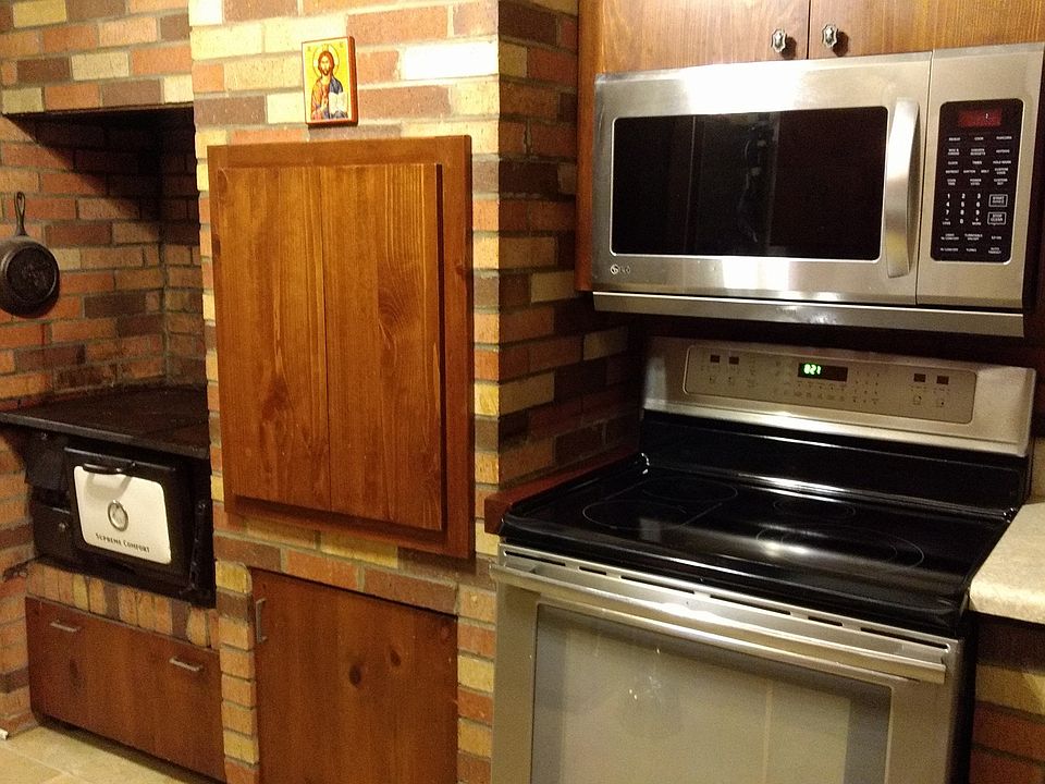 wood stove & induction stove