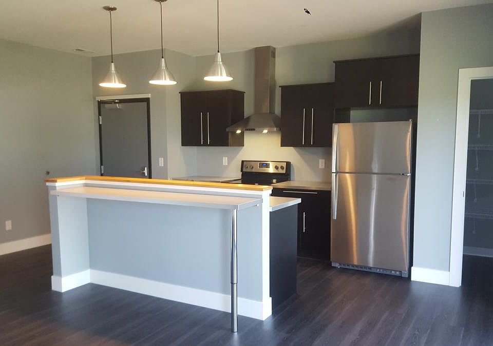 Kitchen with soft close cabinets