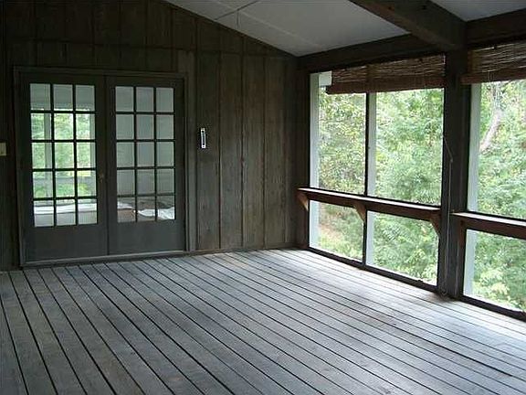 The screened in back porch.