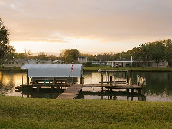 Dock with boat lift