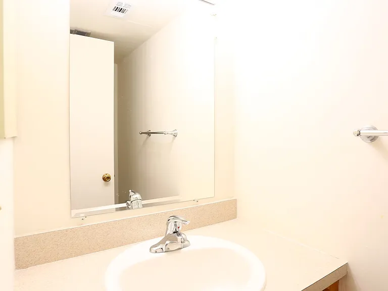 Powder Room Bath. Color and fixtures may vary.