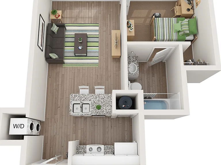 A2 | 1 Bed / 1 Bath A2 | 1 Bed / 1 Bath