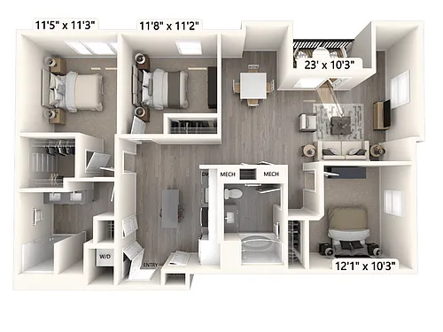 Floor plan C1U