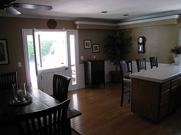Dutch Door leads from Kitchen/Dining Area to Patio