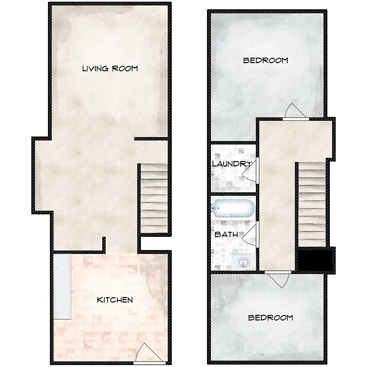 Floor plan 2x1 TH