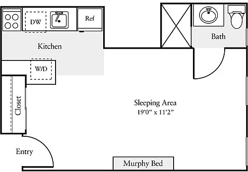 Floor plan Studio A