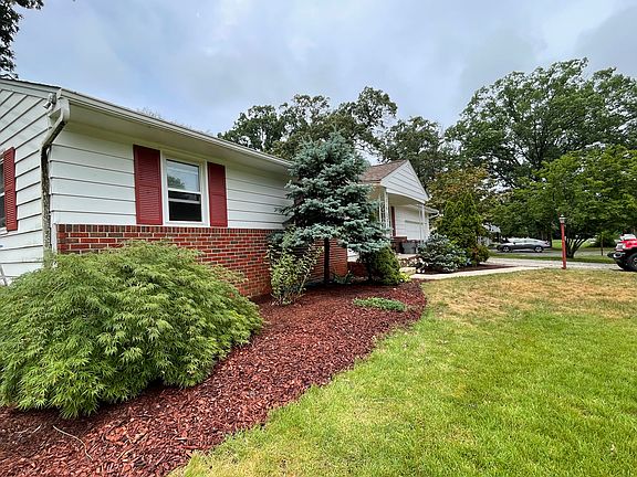 Front of the house showing landscaping