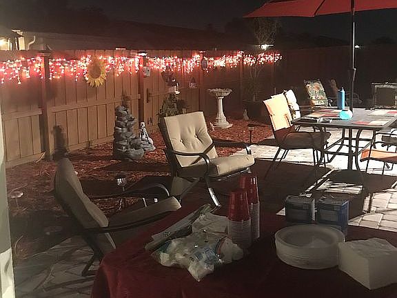 Back paver patio