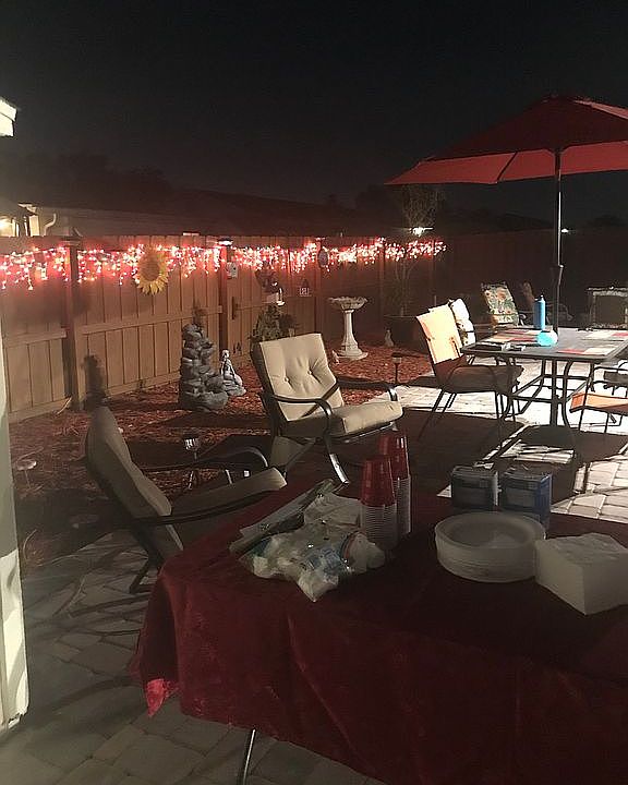 Back paver patio