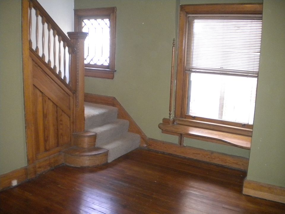 Original woodworking on stairs