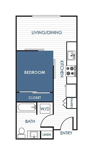 Floor plan Studio Apartment 01A - 01H