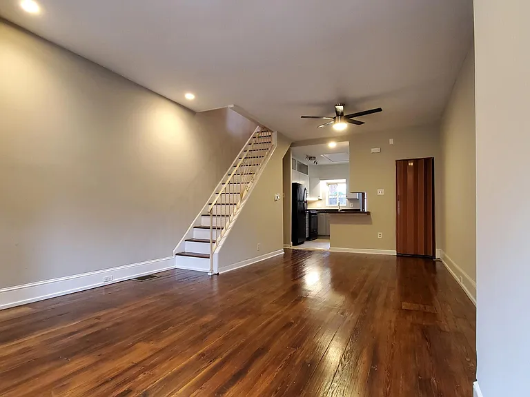 Large Living room open to kitchen