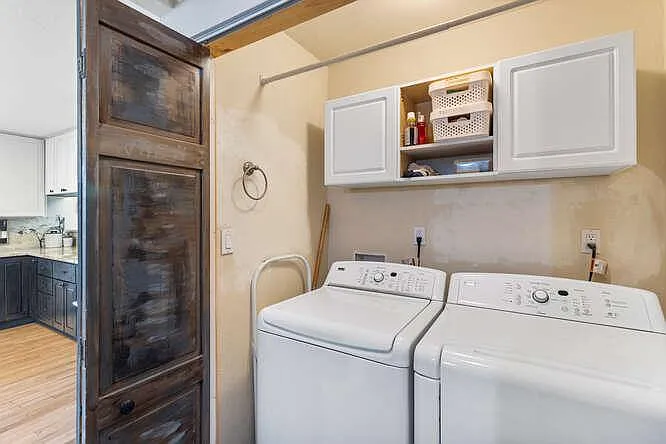 Laundry closet on main level