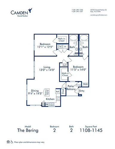 Floor plan The Bering 1145