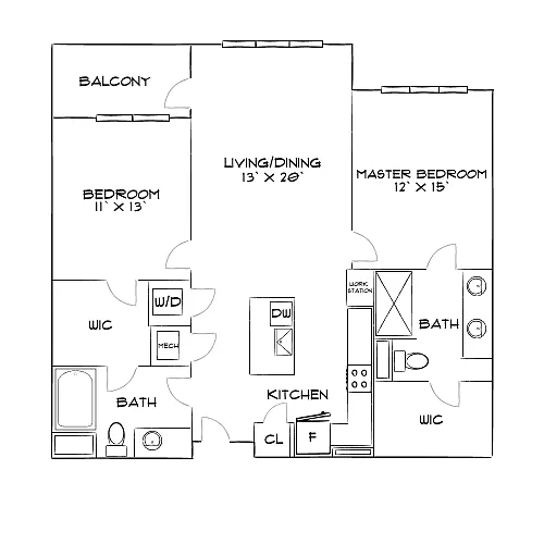 Floor plan Design 2B20