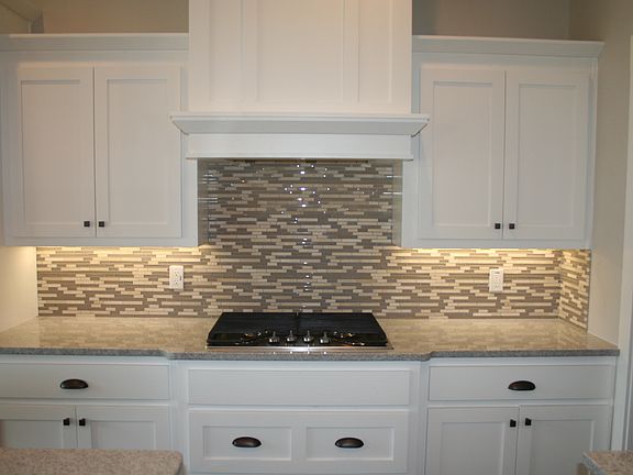 Kitchen with gas stove top