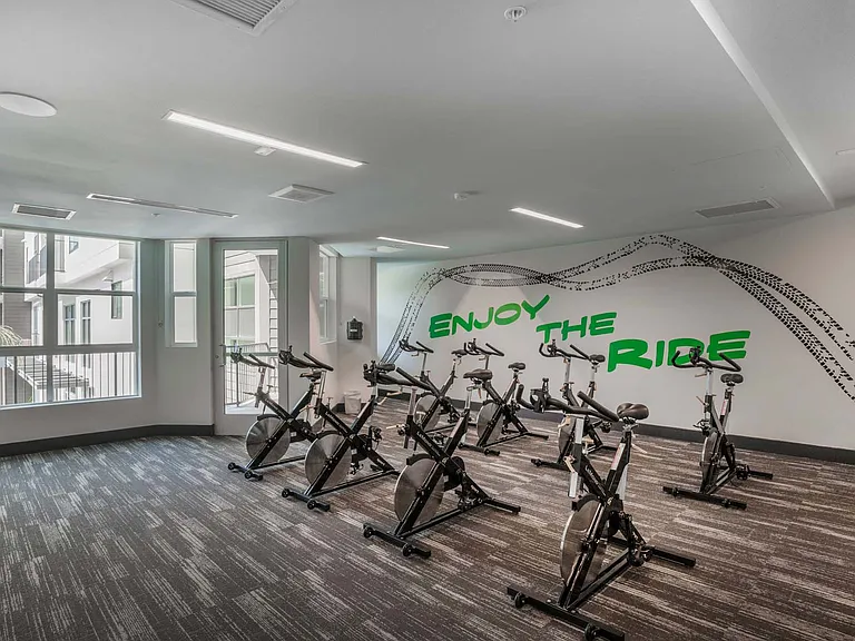 Keep your momentum going with a dedicated space for your ride