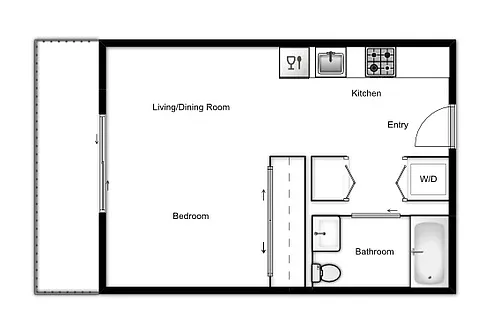 Floor plan Bachelor A