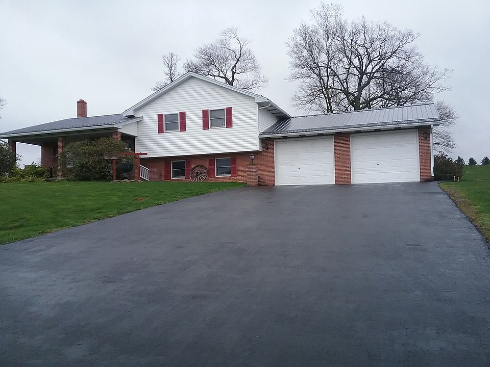 Front of house & garage