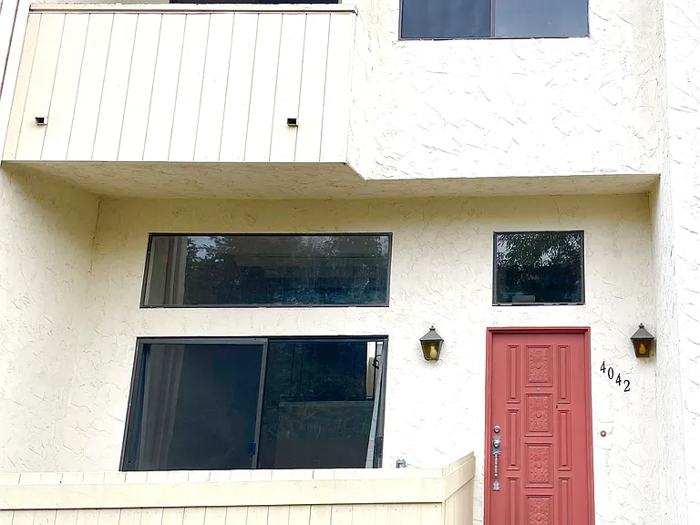 Front of townhome