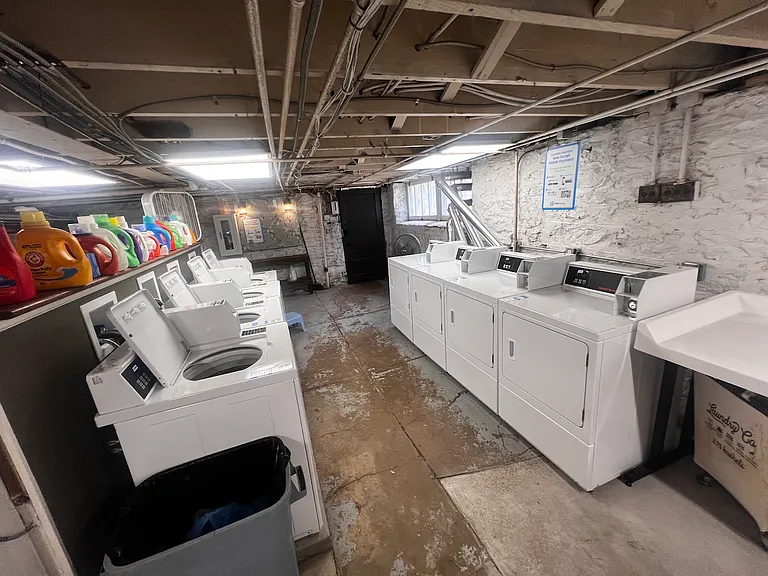 Laundry room in basement.