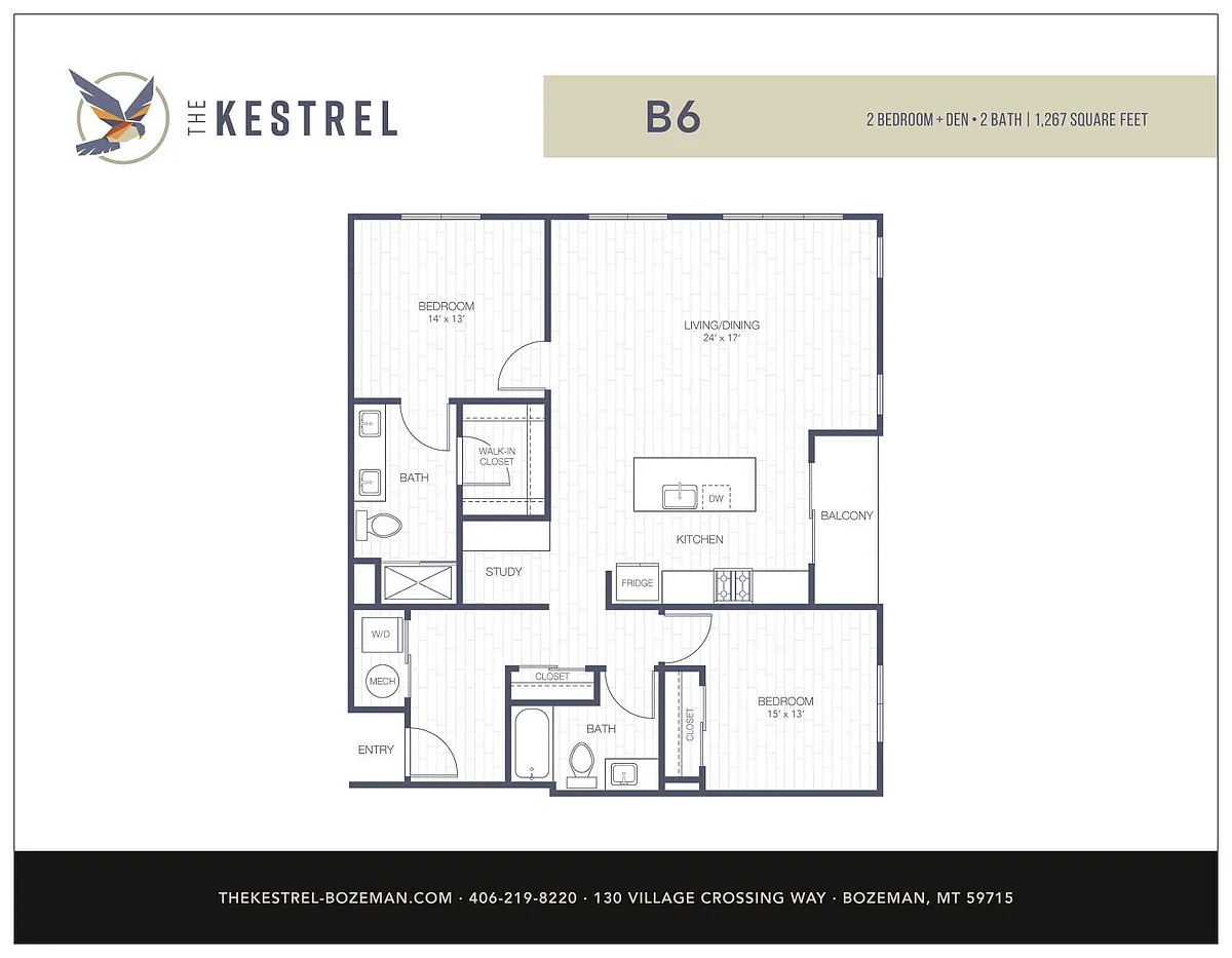 Floor plan B6 - Den