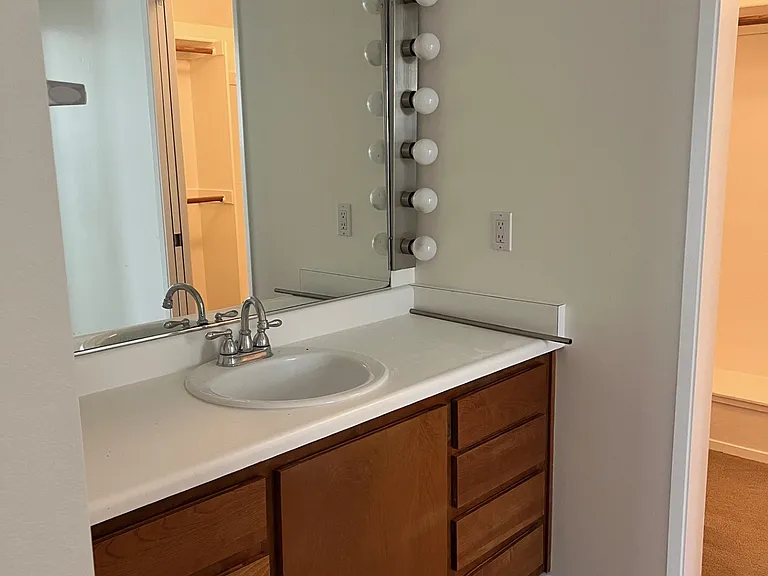 Upstairs vanity