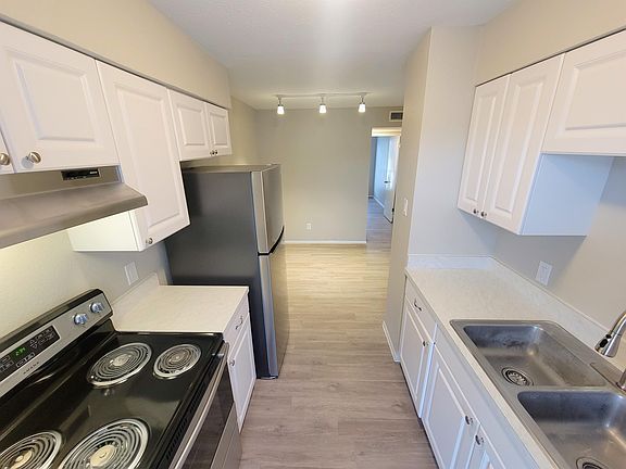 Kitchen facing dining area