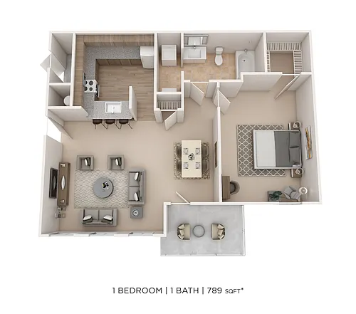 Floor plan One Bedroom