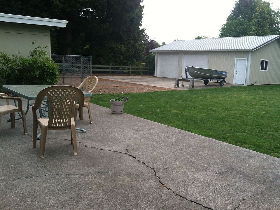 Large private back yard