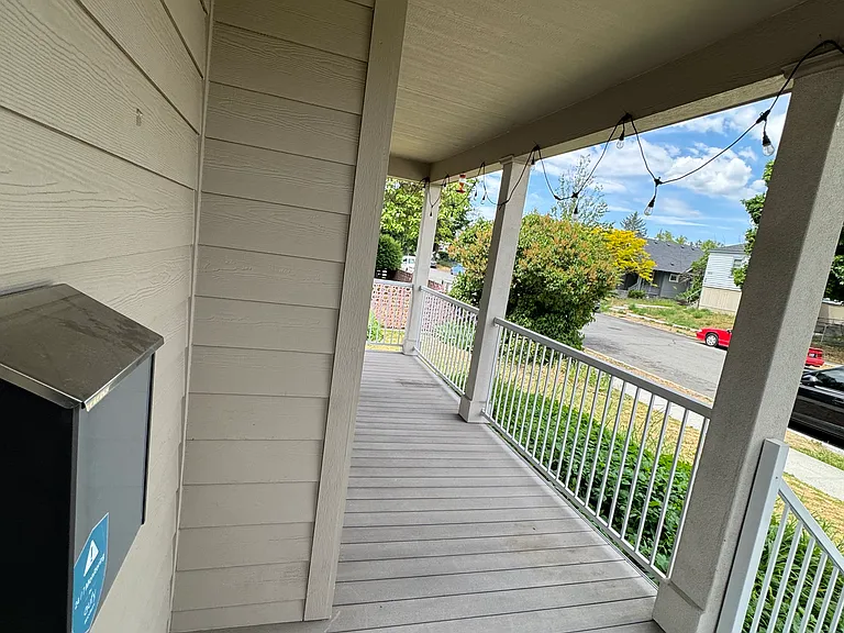 Covered front porch