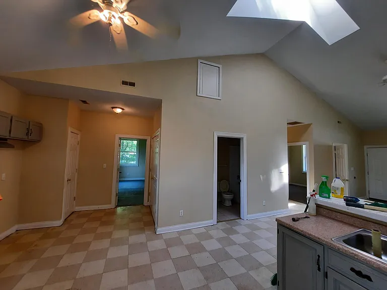 kitchen looking toward master bedroom